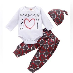 Mama’s Boy Valentines Day Long Sleeve Pant Set